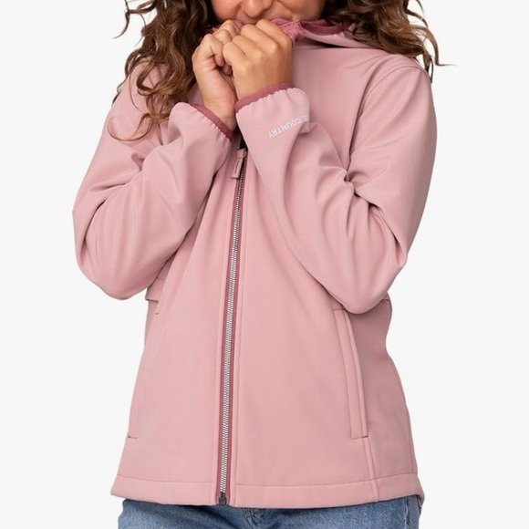 Free Country Girl Jacket Super Softshell XL Water Resistant Windcheater Outdoor - Picture 5 of 17